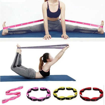 Yoga Stretch Strap – Elastic Ballet Band with Door Anchor for Flexibility Training, Leg Stretching, Foot Stretcher, and Effective Yoga Exercise Support
