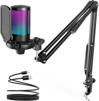Gaming PC Microphone Podcast Condenser Mic