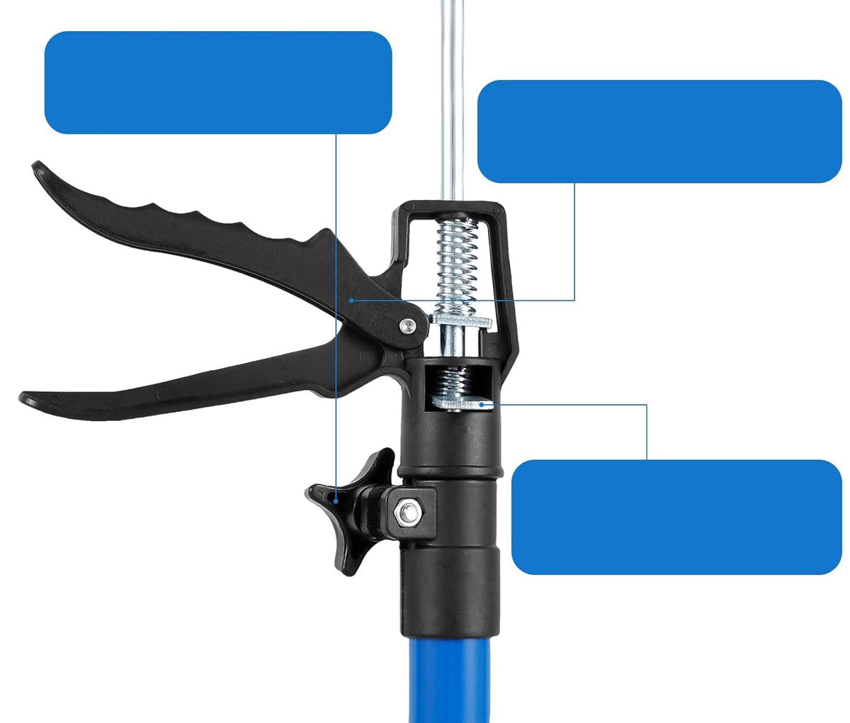 Telescopic Support Post – Drywall Cabinet Connector with Quick Third-Hand System, Adjustable 15–23 Inch Rod for Installing Cabinets, Ceiling Panels, and Heavy Construction Jobs
