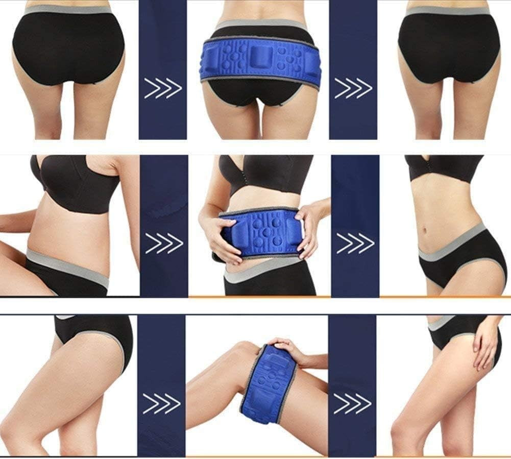 Wireless Electric Smart Massage Belt – Fat Burning Vibration Waist Trainer with EMS, Weight Loss Aid for Men and Women