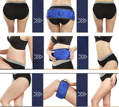 Wireless Electric Smart Massage Belt – Fat Burning Vibration Waist Trainer with EMS, Weight Loss Aid for Men and Women