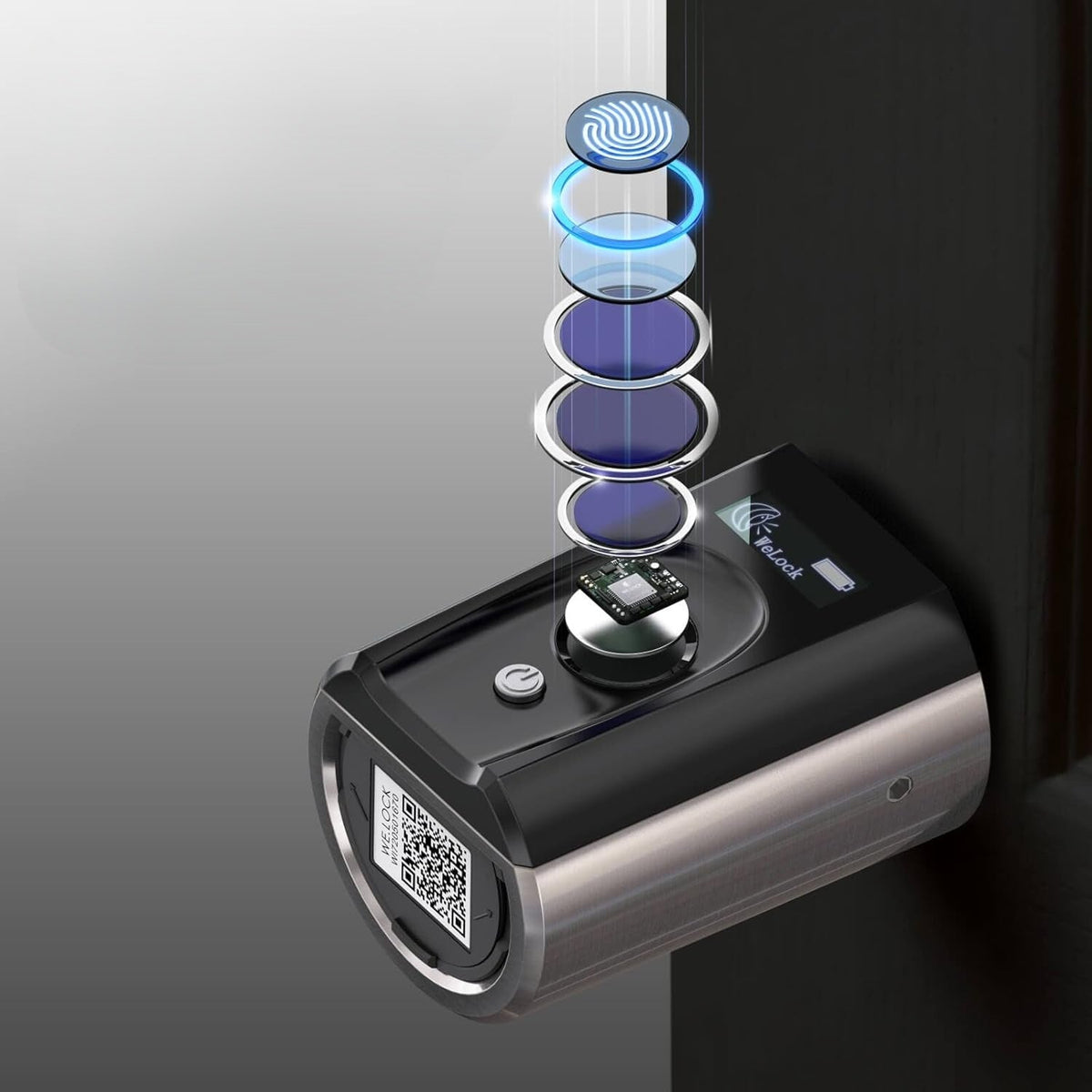Smart Bluetooth Door Lock – Biometric Fingerprint, App, Key & 13.56MHz IC Card Access for Hassle-Free Home & Office Security