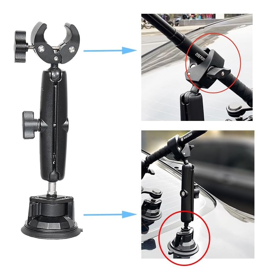 Premium Bicycle Backseat Mount – Capture Epic Rides with Third-Person GoPro/Insta360 Views, Fits Hero 13 to DJI 5
