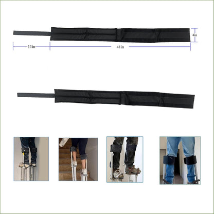 Drywall Stilt Straps – 2-Pack Adjustable Nylon Leg Bands with Padding for Comfort & Secure Fit