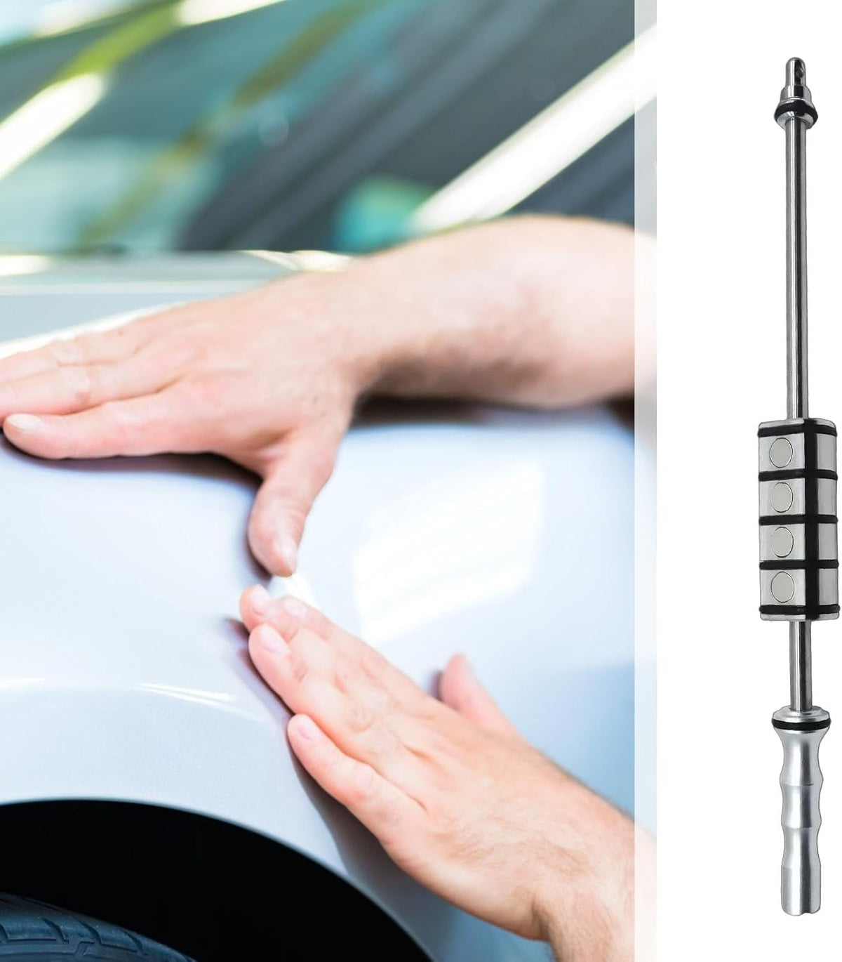 Magnetic Car Dent Puller Tool – Ergonomic Handle Hammer Design for Easy Vehicle Dent Removal & Body Repair