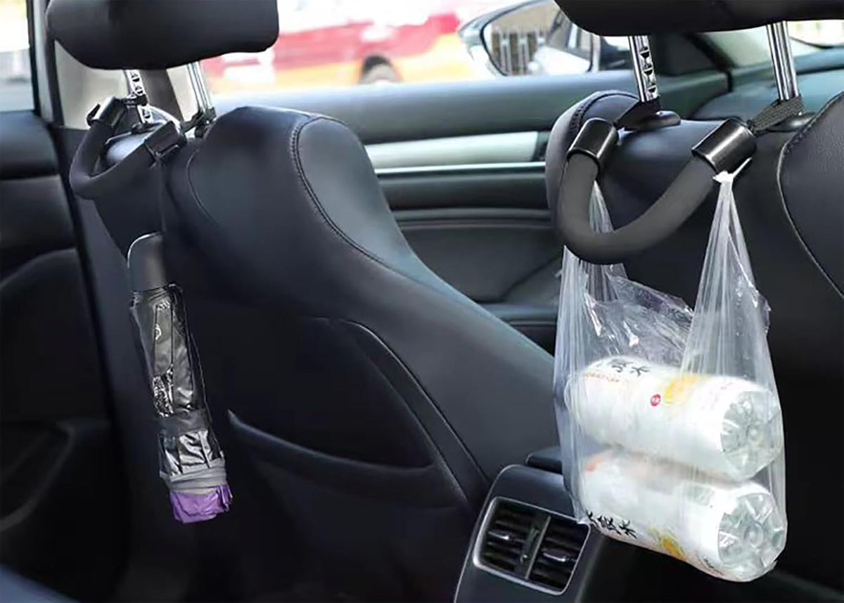 Car Seat Back Armrest & Safety Handle – Soft Headrest Hanger for Elderly & Kids