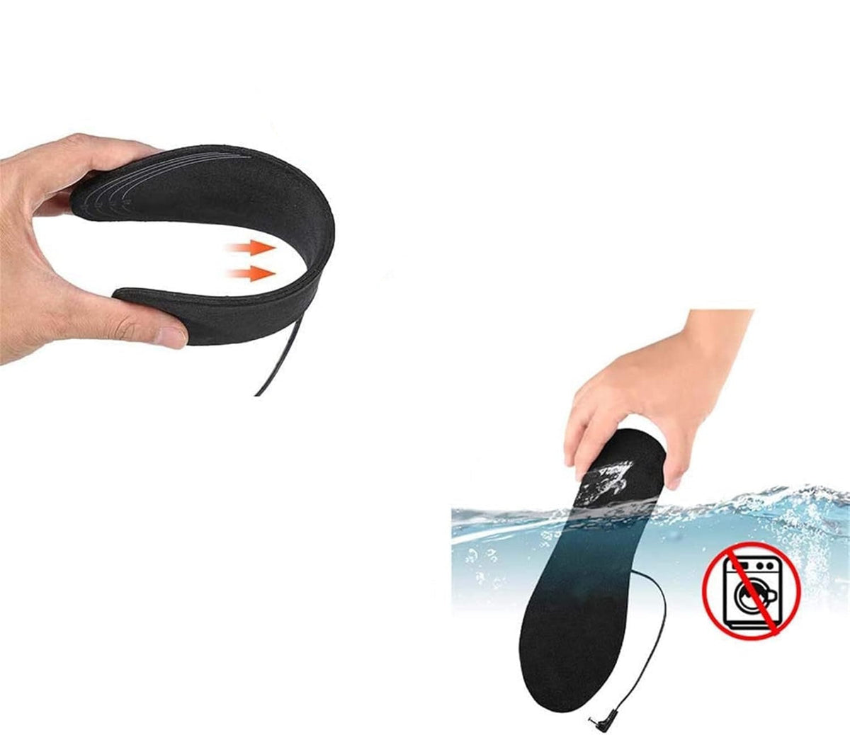 Winter Electric USB Heated Insoles –  Foot Warmers with Soft Pads for Outdoor Sports, Comfortable Thermal Protection, and Cold Weather Relief