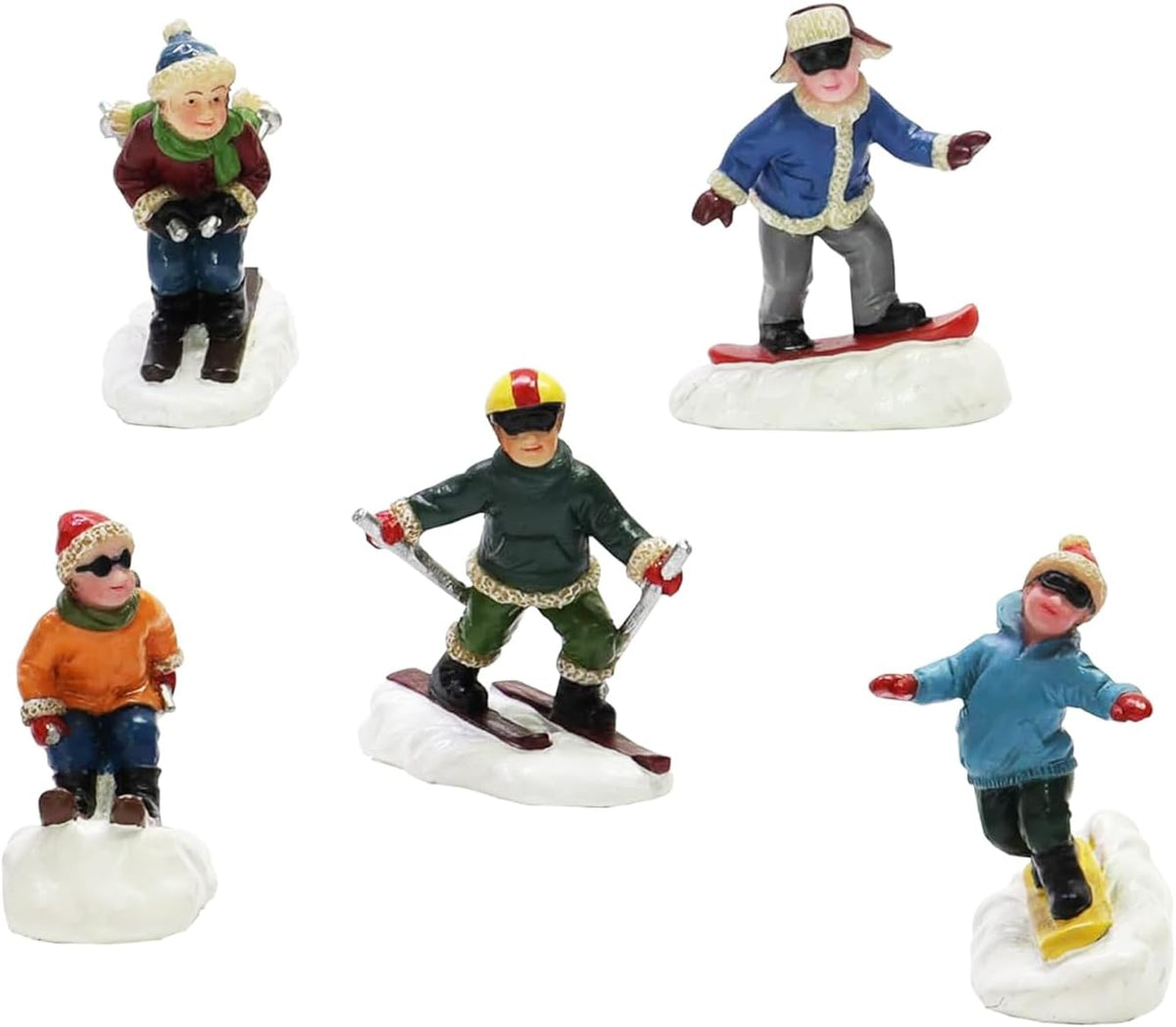 Snow Village Christmas Vacation Figurine – Clark’s End Run 5.9” Lit Scene Collectible Holiday Decoration, Multicolor Display Piece