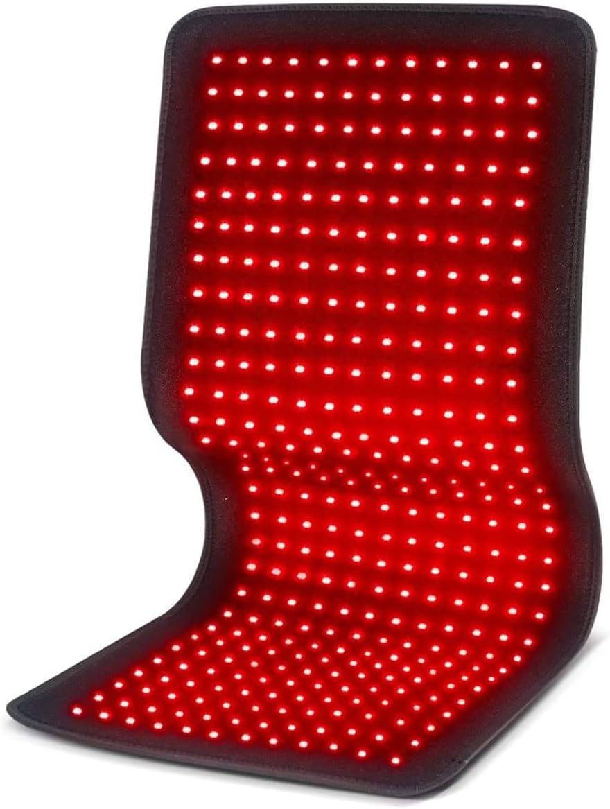 Red and Infrared Therapy Heating Belt – Wearable LED Body Pad for Face, Shoulder, and Muscle Pain Relief Treatment