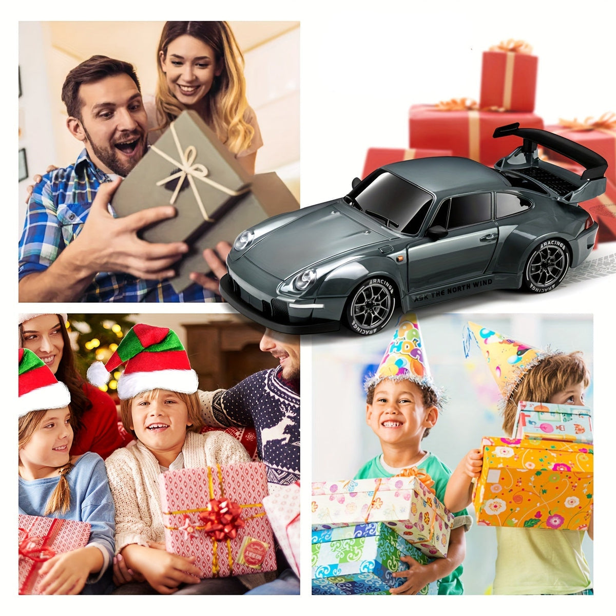 Drift King 4WD RC Car – High-Speed 2.4G Remote Control Half Proportional Throttle Car Toy for Winter Fun, Off-Road Racing & Drift Adventures
