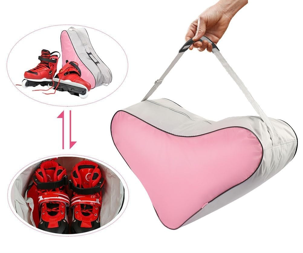Stylish Roller Skate Bag – Breathable Inline & Ice Skate Tote with Adjustable Shoulder Strap