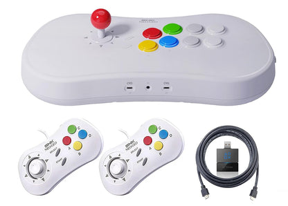 Wireless Arcade Fight Stick – Multi-Platform Gaming Joystick for Nintendo Switch 2 and Windows with Bluetooth, 2.4G Receiver, and Smooth Controls