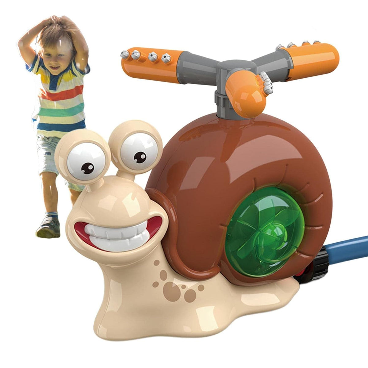 Cartoon Snail Water Sprinkler Toy – Fun Outdoor Garden Splash Play for Kids, Baby Bath, and Backyard Summer Water Games