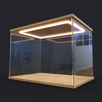 Acrylic Display Case with LED Lights – Dustproof Display Cabinet for Action Figures, Car Models & Collectibles