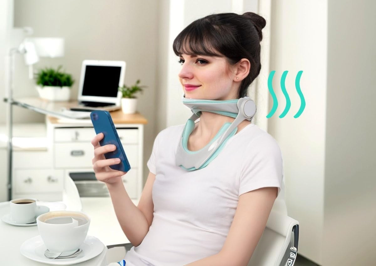Neck Traction Device – Adjustable Cervical Collar for Posture Support and Neck Care with Stretch Feature