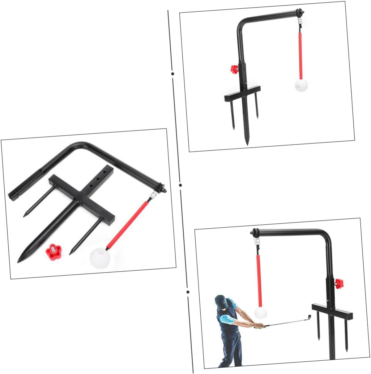 Golf Swing Trainer Aid – Pure Path Hitting & Practice Training Tool for Perfect Golf Swings & Accuracy