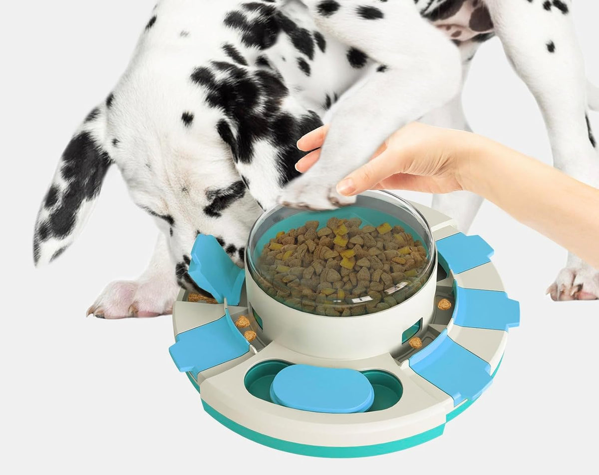 Dog Puzzle Slow Feeder Toy – Interactive Treat Dispenser Bowl for Puppy IQ Training, Food Leaking Enrichment & Smart Playtime