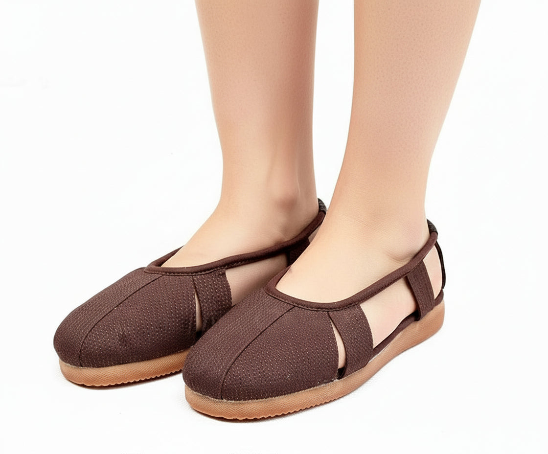 Vintage Chinese Zen Monk Sandals –  Meditation Shoes, Lightweight Buddhist Summer Loafers for Daily Wear & Spiritual Retreats