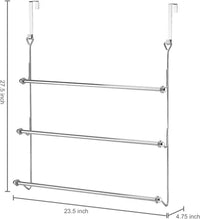 Over The Door Bathroom Towel Bar Rack Holder
