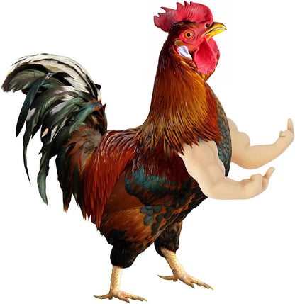 Funny Fighting Chicken Arms Toy – Artificial Muscle Arms Costume Accessory for Pigeon Hen Novelty Farmyard Entertainment Prop.