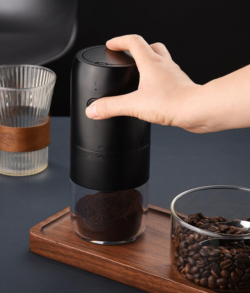 Electric Coffee Bean Grinder – 1800mAh Rechargeable Grinder with 40 Adjustable Gears for Fresh Home Brewing & Flavorful Mornings