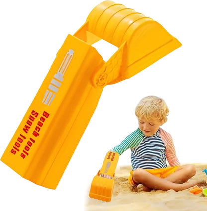 Pro Sand & Snow Shovel Set - 1pc/2pcs Heavy-Duty Orange Plastic Tool for Kids & Adults, Beach or Winter Adventures