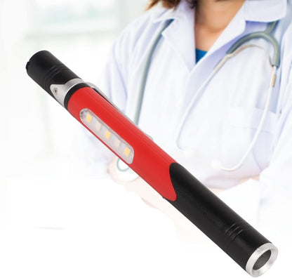 Rechargeable LED Pen Flashlight – Portable Multi-Light USB Pen Lamp with Yellow Pupil Light for Medical, Outdoor, and Everyday Use