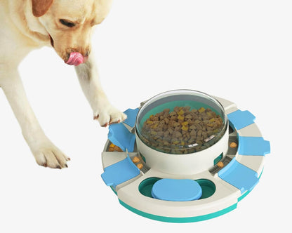 Dog Puzzle Slow Feeder Toy – Interactive Treat Dispenser Bowl for Puppy IQ Training, Food Leaking Enrichment & Smart Playtime