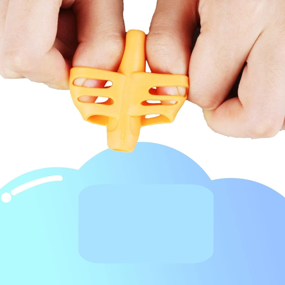 Children’s Soft Silicone Pencil Grip Set – Two-Finger Writing Correction Gel Pen Holder for Kids’ Handwriting Training and Thoughtful Gift