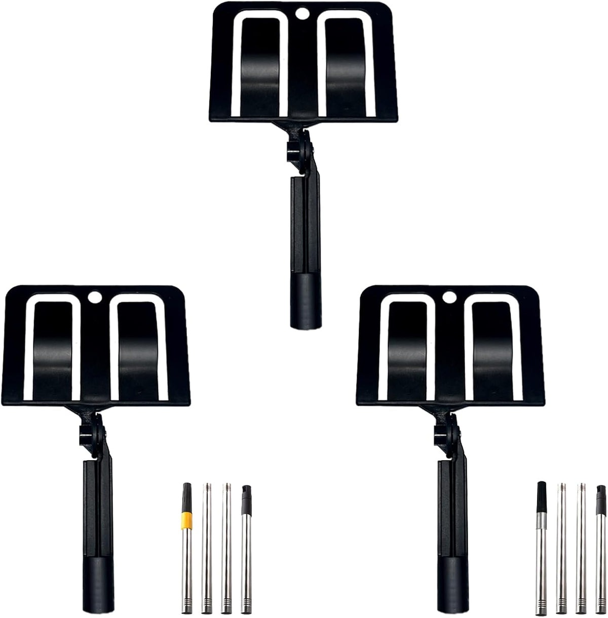 Paint Baffle Holder with Extension Pole – 360° Rotating Cleaning Tool for Paint Color Separation, Anti-Splash, Easy-to-Clean, and Durable Design
