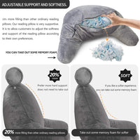 Reading Bed Pillow with Arms