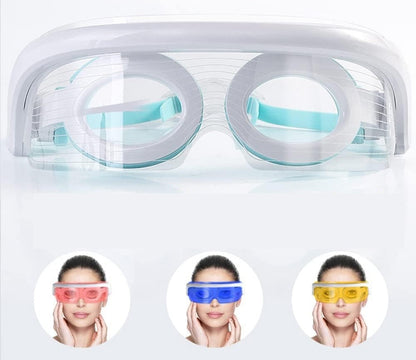 LED Photo Rejuvenation Eye & Face Mask Set – Multi-Functional Eye Wave Massager with Vibration Therapy for Skincare, Relaxation & Beauty Routines