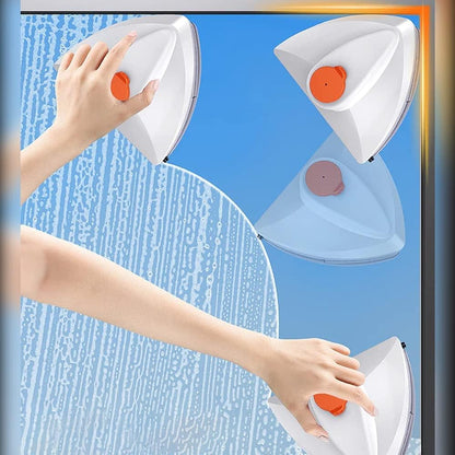 Double-Sided Magnetic Glass Window Cleaner – Household Tool with Drainage Wiper & Auto-Clean Feature for Seamless Streak-Free Glass Cleaning at Home