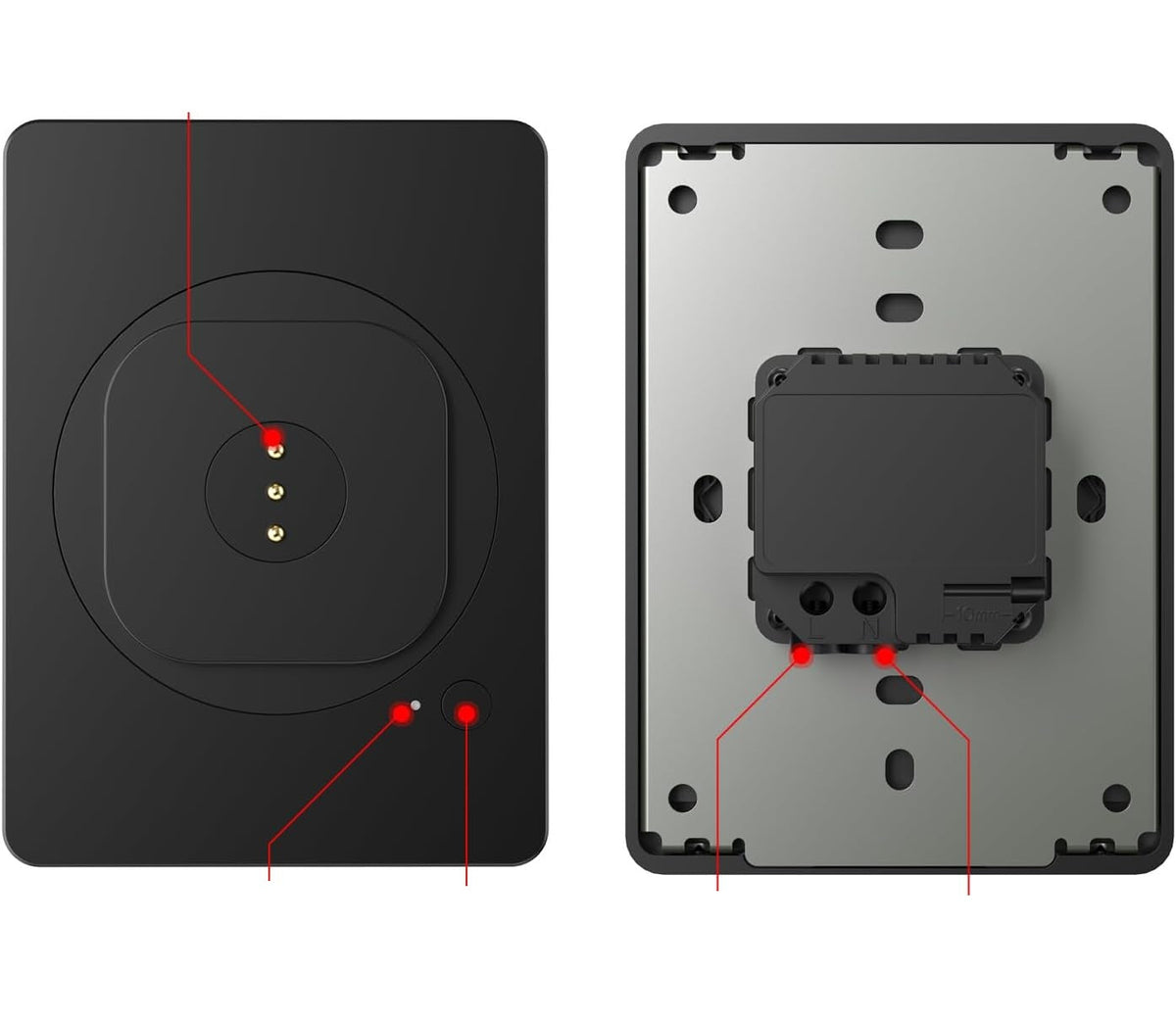 Wall Mounted Tablet Holder Charger – Magnetic Type-C Wireless Charging Bracket for iPad and Smart Home Control