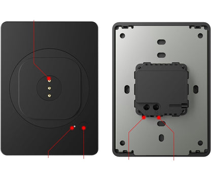 Wall Mounted Tablet Holder Charger – Magnetic Type-C Wireless Charging Bracket for iPad and Smart Home Control