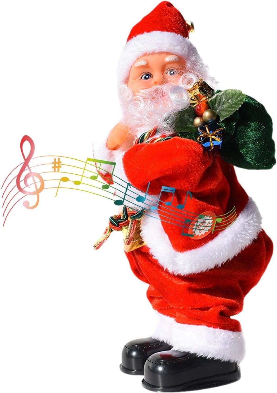Electric Singing Dancing Santa Doll – Funny Musical Shaking Christmas Toy with Moving Head and Feet, Perfect Holiday Ornament and Gift for Kids & Family