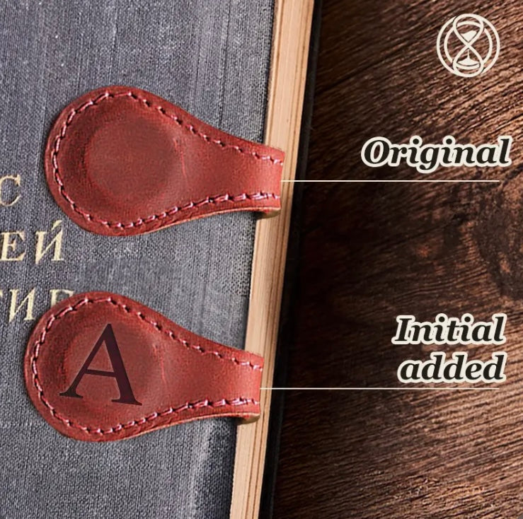 TimelessMark – Personalized Magnetic Leather Bookmark