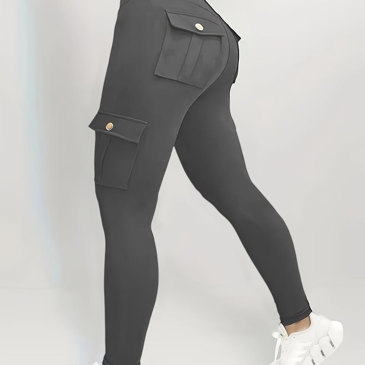 High-Waisted Sculpt & Support Yoga Leggings –  Cargo Style Activewear for Women with Tummy Control and Seamless Fit for All-Day Movement