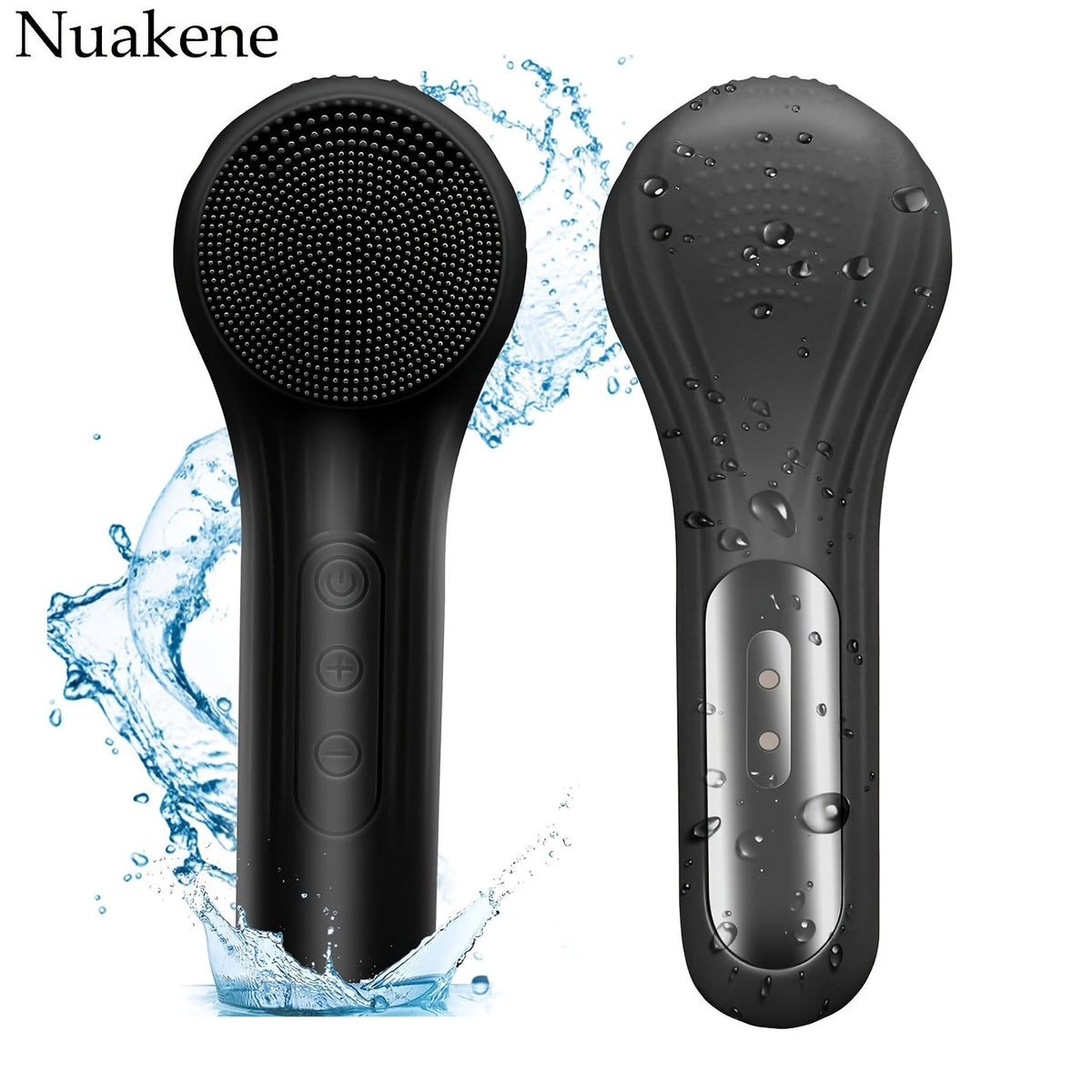 Rechargeable 2-in-1 Silicone Face Scrubber – Electric Cleansing & Heating Massage Brush with 5 Modes for Gentle, Effective Skincare
