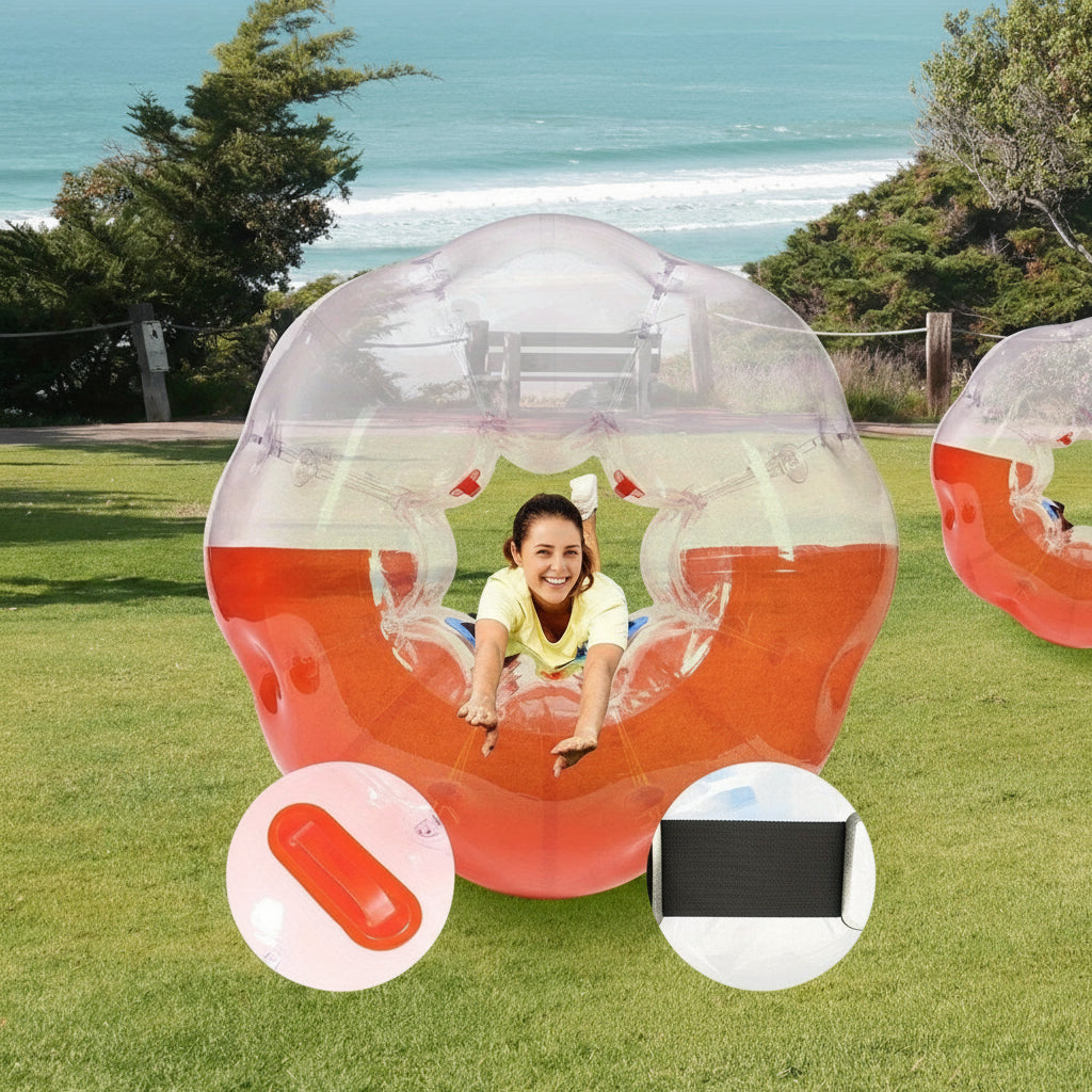 Inflatable Hamster Zorb Bumper Ball – 5FT Human Size Ball, Heavy-Duty PVC Body Bubble for Outdoor Team Games