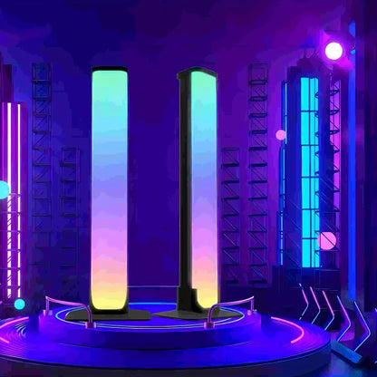 Smart RGB LED Light Bars – Music Sync Gaming Ambient Lights for TV, Bedroom, Office, or Modern Room Décor