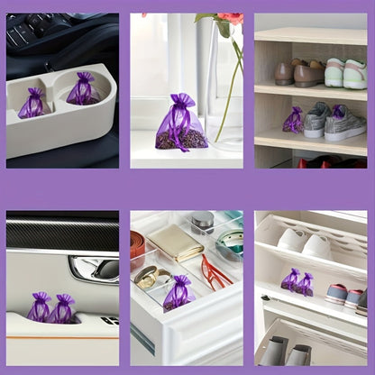 Lavender Dream Sachets – 15pcs Long-Lasting French Aromatherapy Floral Bags for Drawers, Closets & Wedding Favors, Home & Wardrobe Freshener