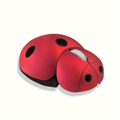 Ladybug Wireless Mouse – Dual-Mode Optical Design for Office or Laptop Use with Fun Portable Style for All Ages