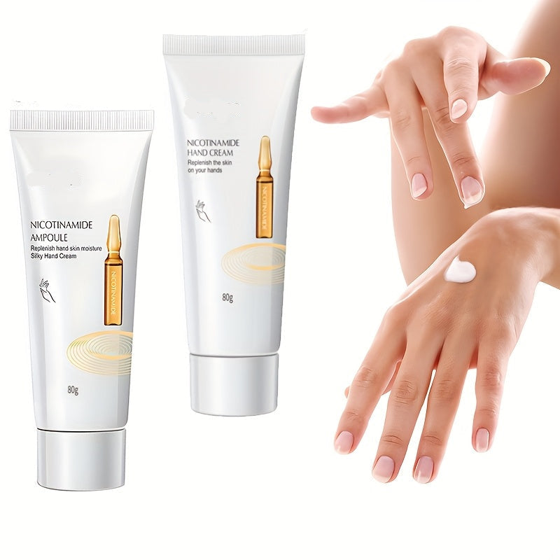 Niacinamide Hand Cream – Deep Moisturizing Repair Cream for Dry Cracked Hands, Brightening, Anti-Aging, Skin Barrier Strengthening, Long-Lasting Hydration for All-Day Comfort