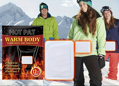 Large Hand Warmers – 20 Pack Long-Lasting Adhesive Heat Packs Provide Instant Warmth for Hands, Outdoor Sports, and Winter Cold Weather