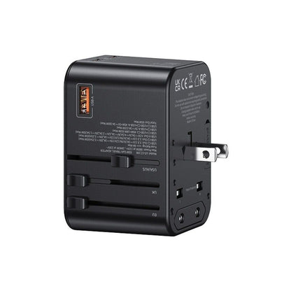 Dual Type C USB Universal Travel Charger - 65W Fast Charging Global Travel Socket Converter