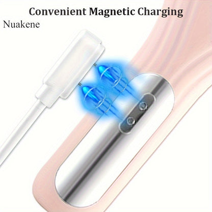 Rechargeable 2-in-1 Silicone Face Scrubber – Electric Cleansing & Heating Massage Brush with 5 Modes for Gentle, Effective Skincare