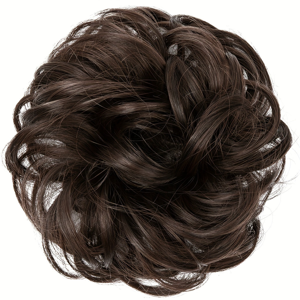 Messy Curly Hair Bun Extension – Voluminous Synthetic Elastic Chignon Scrunchie for Effortless Updo, Instant Volume & Natural-Looking Glam Hairpiece for Women