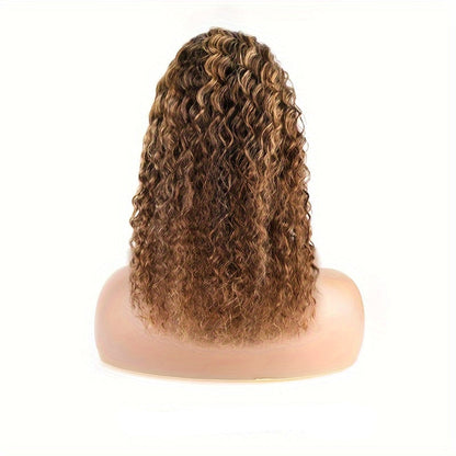 Deep Wave Honey Blonde Lace Front Wig –  13x4 Human Hair Wig with 180% Density for Glamorous Party Looks and Natural Styling Freedom