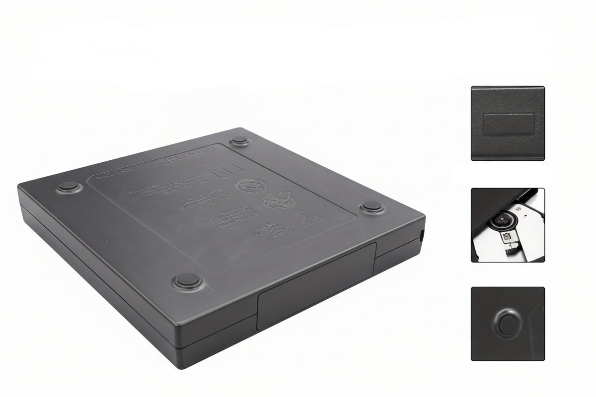 External CD/DVD Drive - Portable USB Optical Drive for Laptops & Desktop Computers